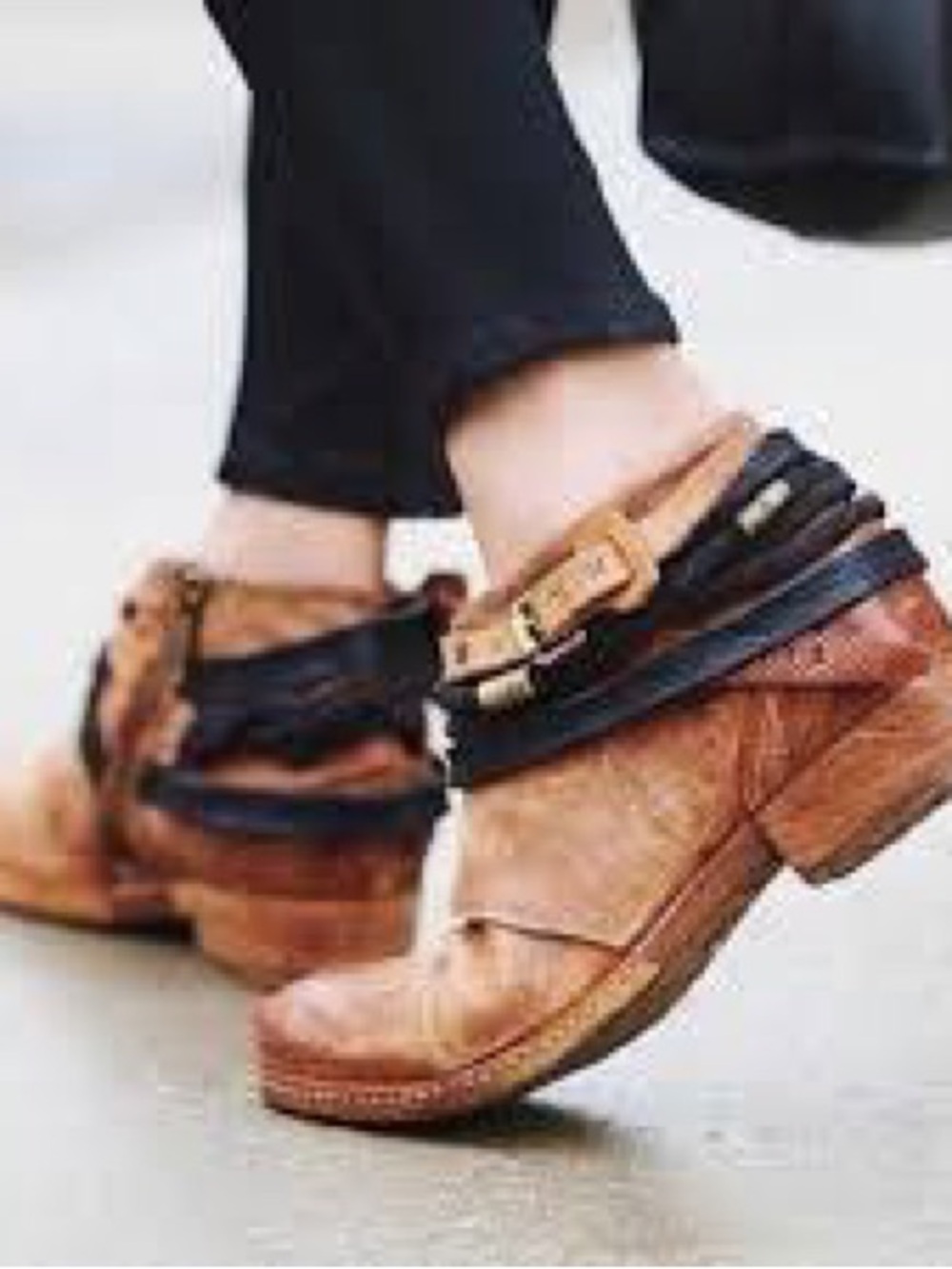 A.S.98 Tan Leather Ankle Boots, 37EU/6.5US